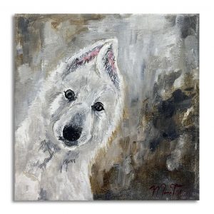 White German Shepherd by Monet Bonsma