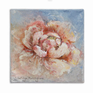 February Flowers - Millennial Pink by Cathlyn Massingham-Underwood