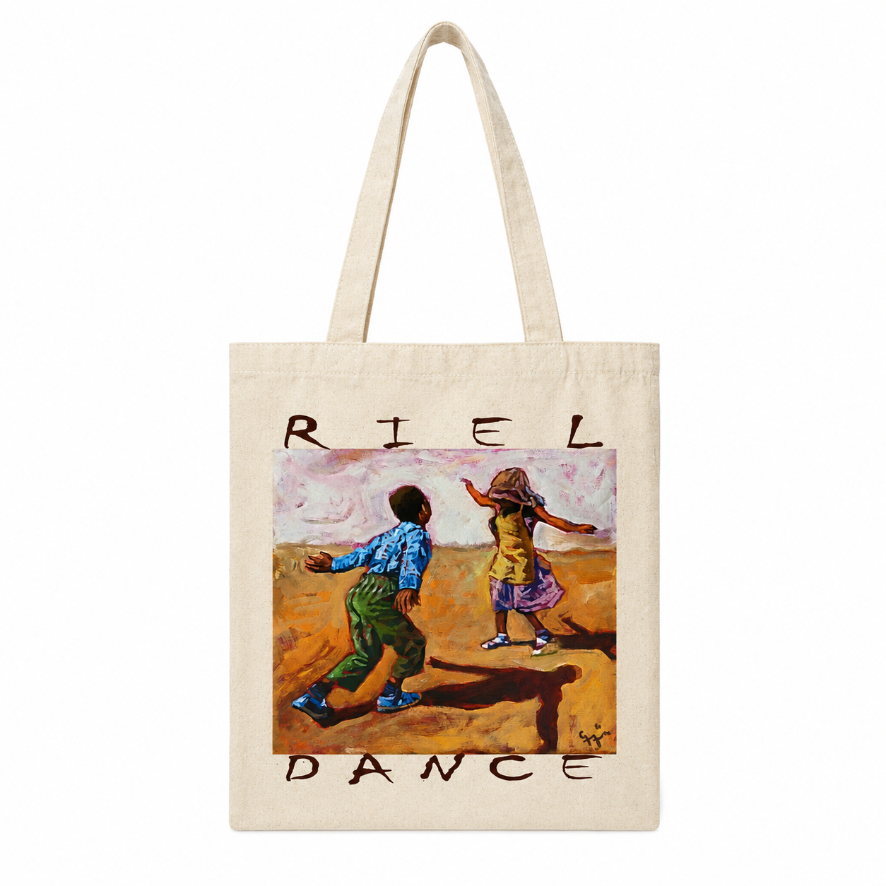 Riel Dance by Gary Frier — Art Tote in Natural Cotton